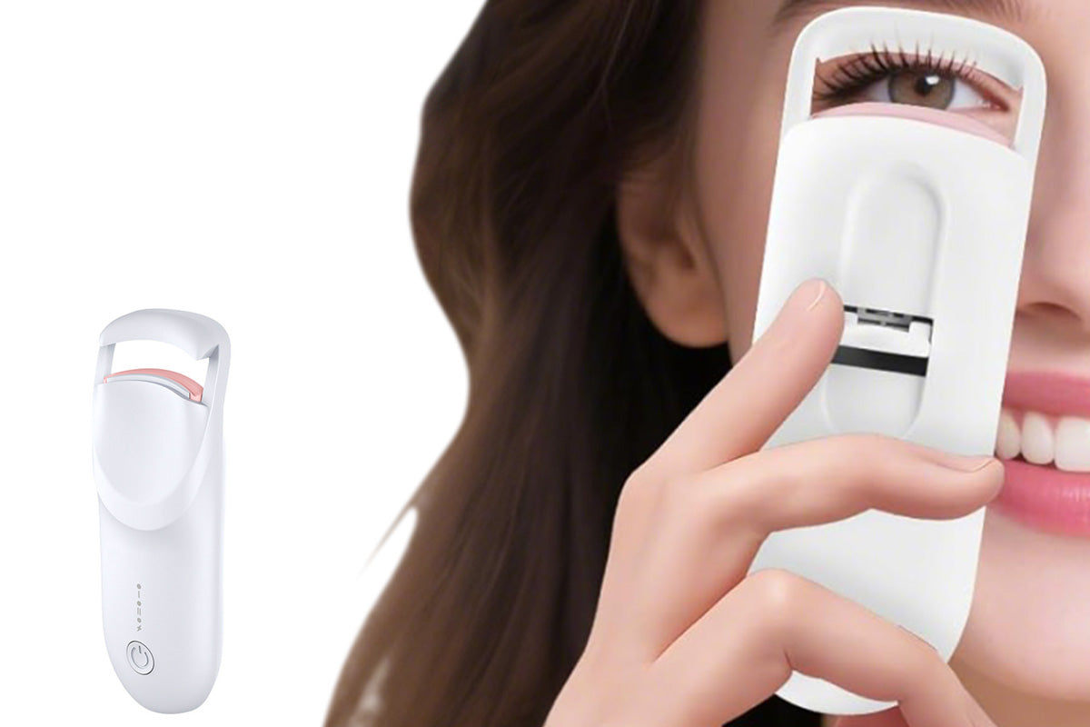 Heated Eyelash Curler Portable Electric Lash Curler for Long-Lasting Natural Curls