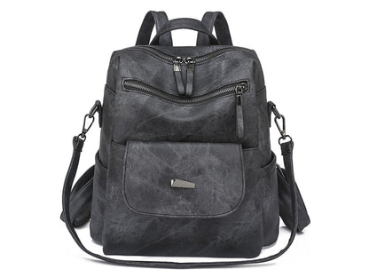 Women's Anti-Theft PU Leather Travel Backpack