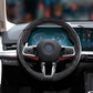 3 Piece Carbon Fiber Steering Wheel Cover Non-Slip Grip Protector