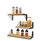 3Pcs Wall Mounted Wood Floating Shelf Storage Display for Bedroom Decor