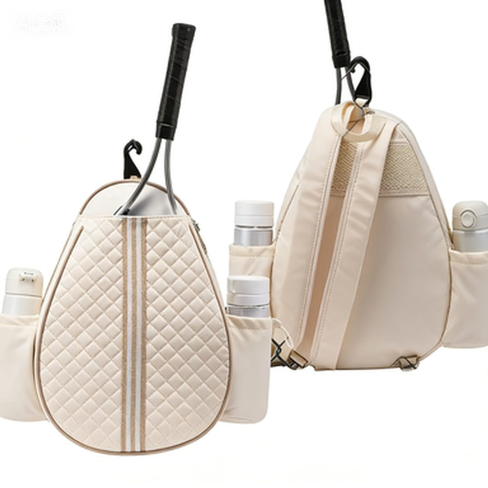 Multi-functional Sports Quilted Tennis Backpack Holds 2 Rackets