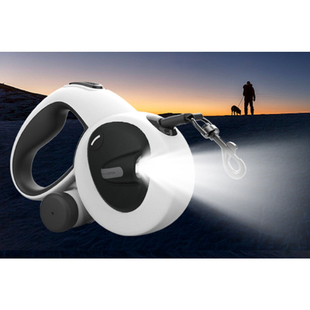 5m Auto Retractable Dog Leash with LED Light Pet Walking Lead for Small Medium Large Dogs