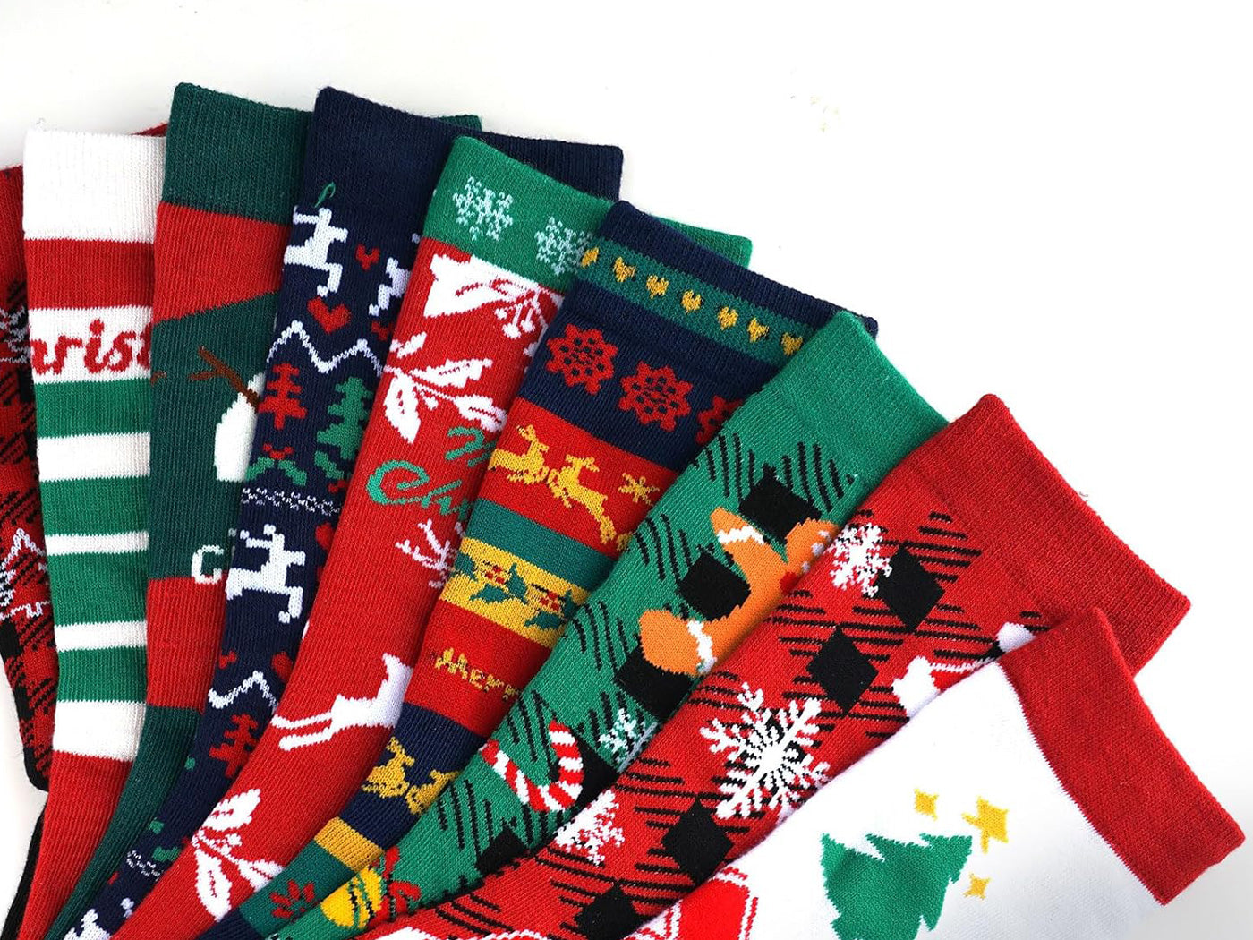 12 Pairs Christmas Sock Advent Calendar Blind Box 24 Days Countdown Calendar