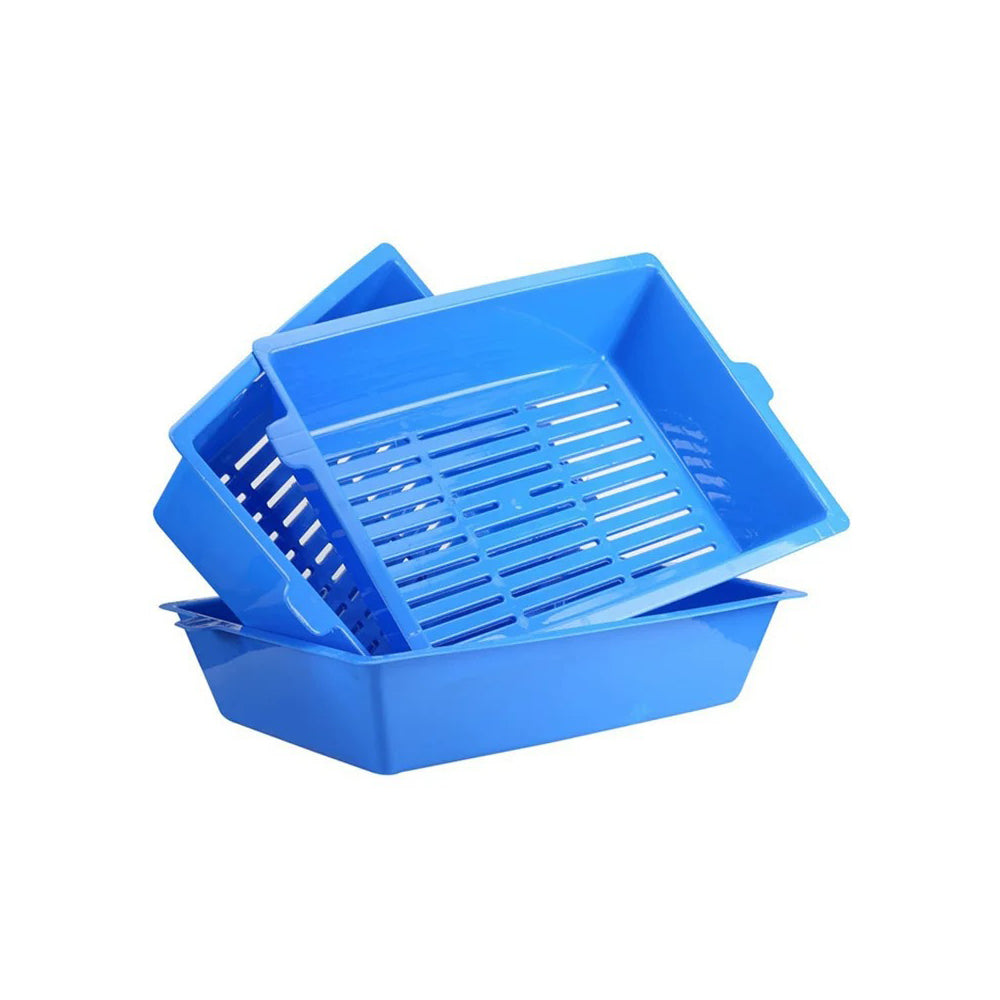 Cat Litter Box Open Toilet Self Cleaning Cat Kitten Sifting Tray