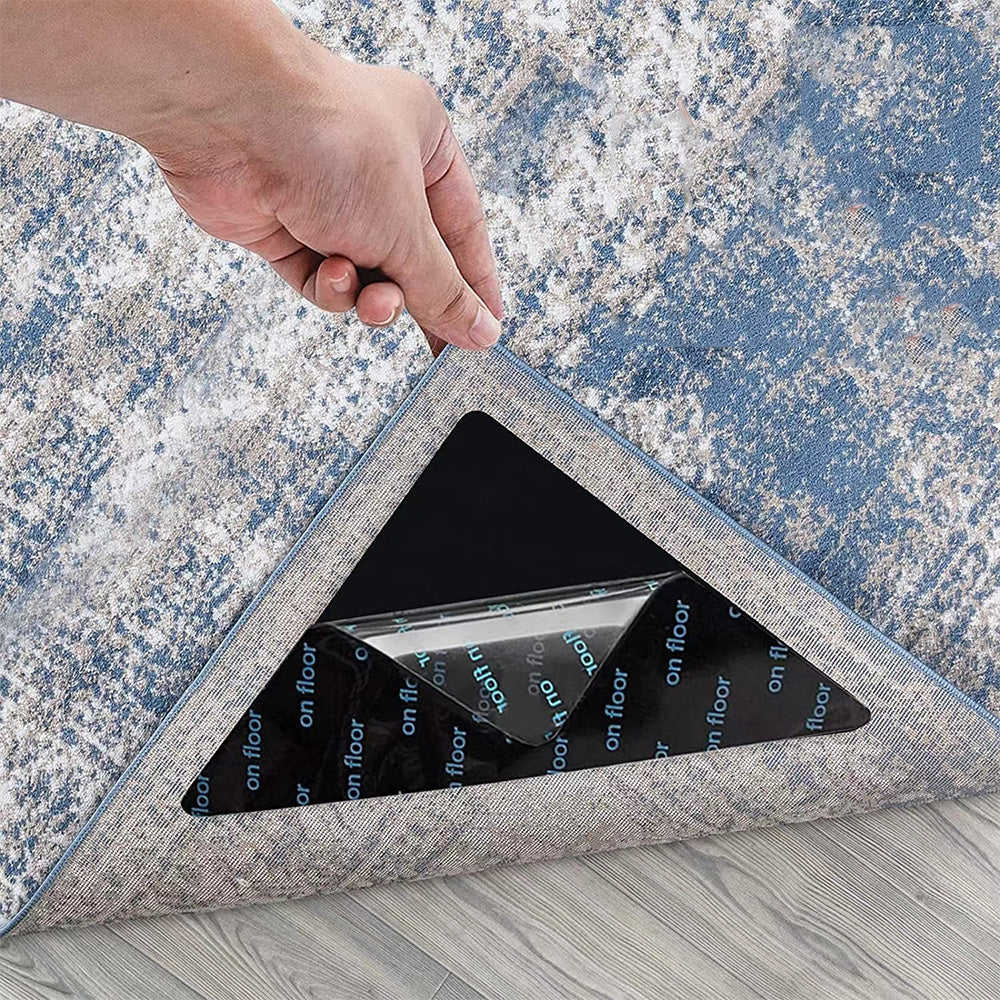 2X12 Pcs Non-Slip Rug Grippers for Hardwood Tile & Marble Floors Carpet Corner Holders