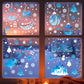 Christmas Window Glass Sticker Decal Snowman Shop Xmas Party Wall Decor