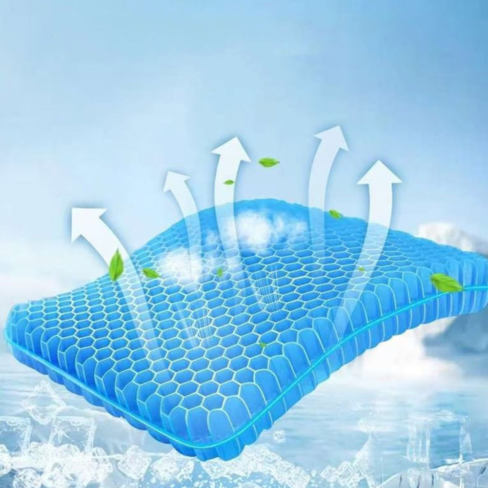 Foldable Seat Cushion TPE Gel Breathable Portable Pad for Office Chair Car Home Outdoor