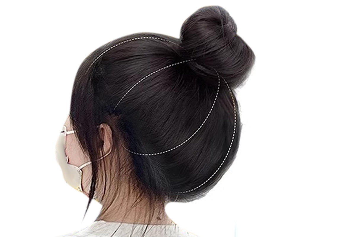 Invisible Hair Volume Pad for High Ponytail Bun Extension Natural Look