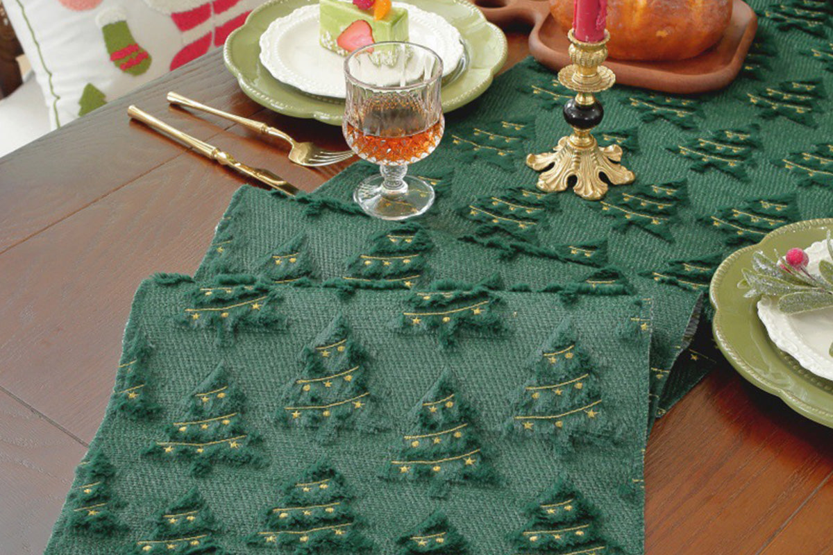 Christmas Table Runner Xmas Dining Table Decoration Festive Holiday Decoration