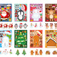 16Pcs Christmas Stickers DIY Stocking Stuffers Crafts Christmas Decorations