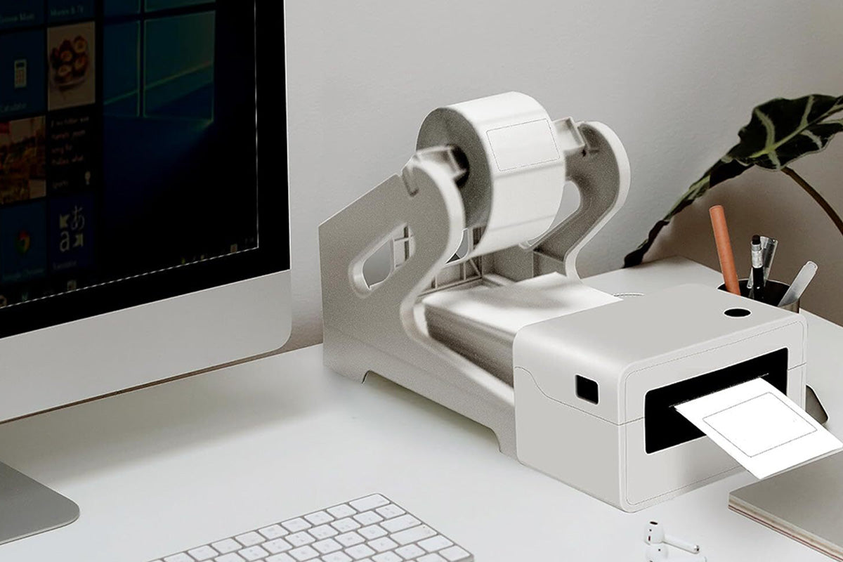 4 Inch Universal Thermal Label Printer Stand for Desktop Use