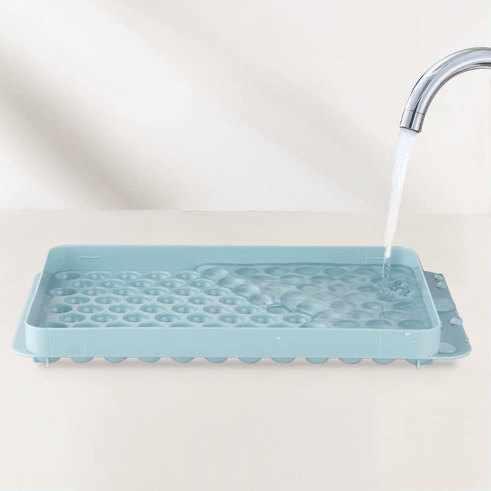 104 Grid Ice Ball Tray with Storage Bin Scoop Stackable Ice Cube Mold Set