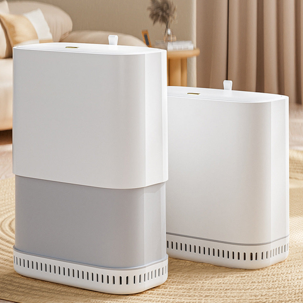Household Adsorption Trash Can with Lid Large Capacity for Bathroom Kitchen Living Room