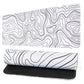 Keyboard Mouse Pad with Smooth Cloth Surface and Non-Slip Rubber Bottom for Office and Gaming Use-White