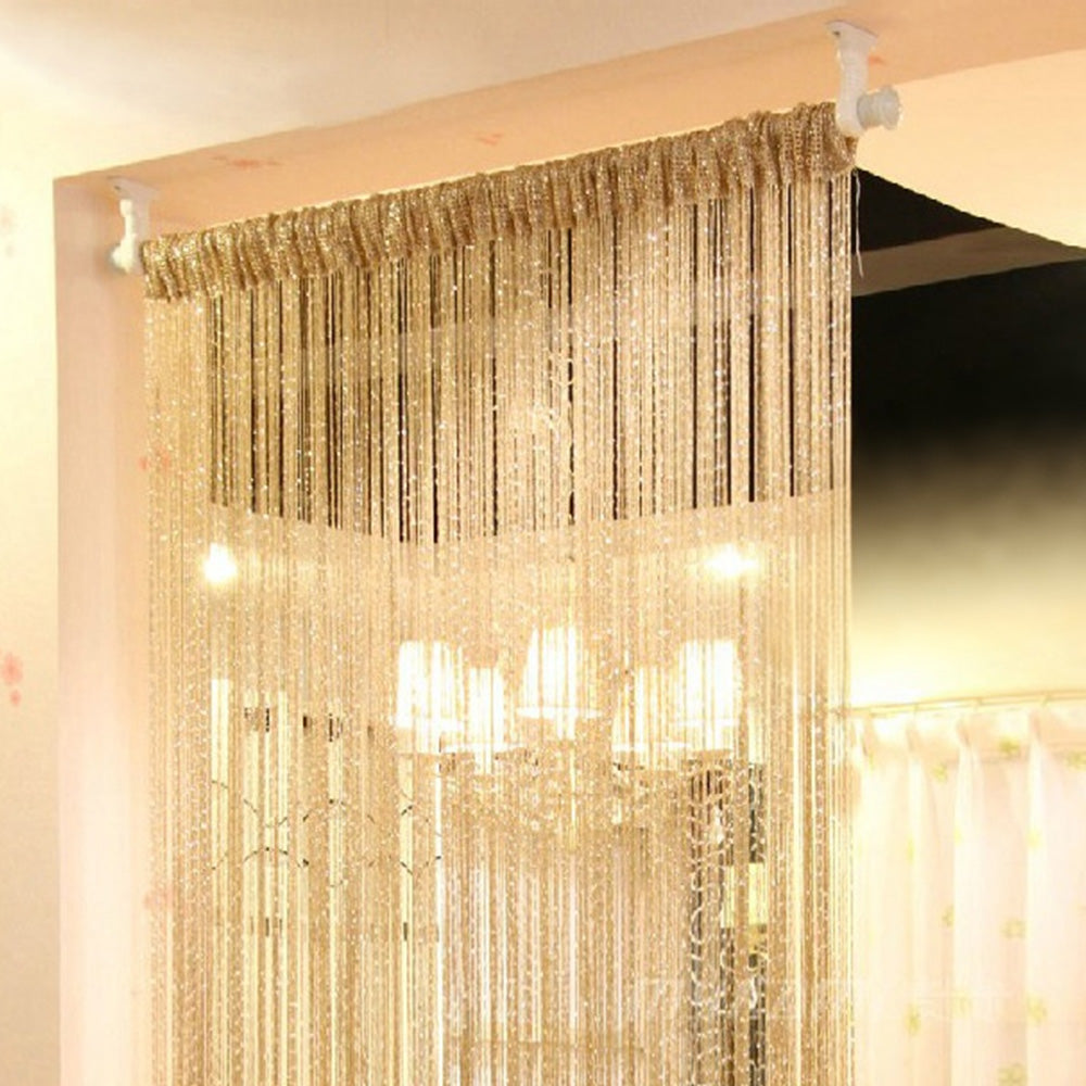 100x200cm Shimmer Tassel String Door and Window Divider Curtain