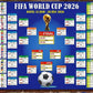 2026 Soccer World Cup Schedule Poster 2026 FIFA World Cup Fixtures Chart Wall Decor for Soccer Fans