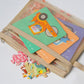 5 Pack Mesh Zipper Pouches A4 Storage Bags with Handle for Puzzles Blocks Toys