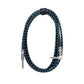 3m Audio Cable 6.35mm Straight to Right Angle Cord for Amplifiers and Effects