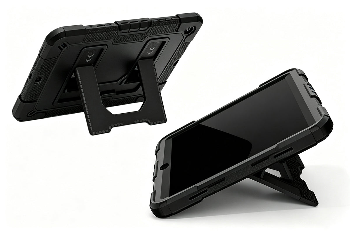 1pc Shockproof Tablet Case with Kickstand Shoulder Strap for Samsung Tablet and 2pcs Dual Tip Stylus Pens