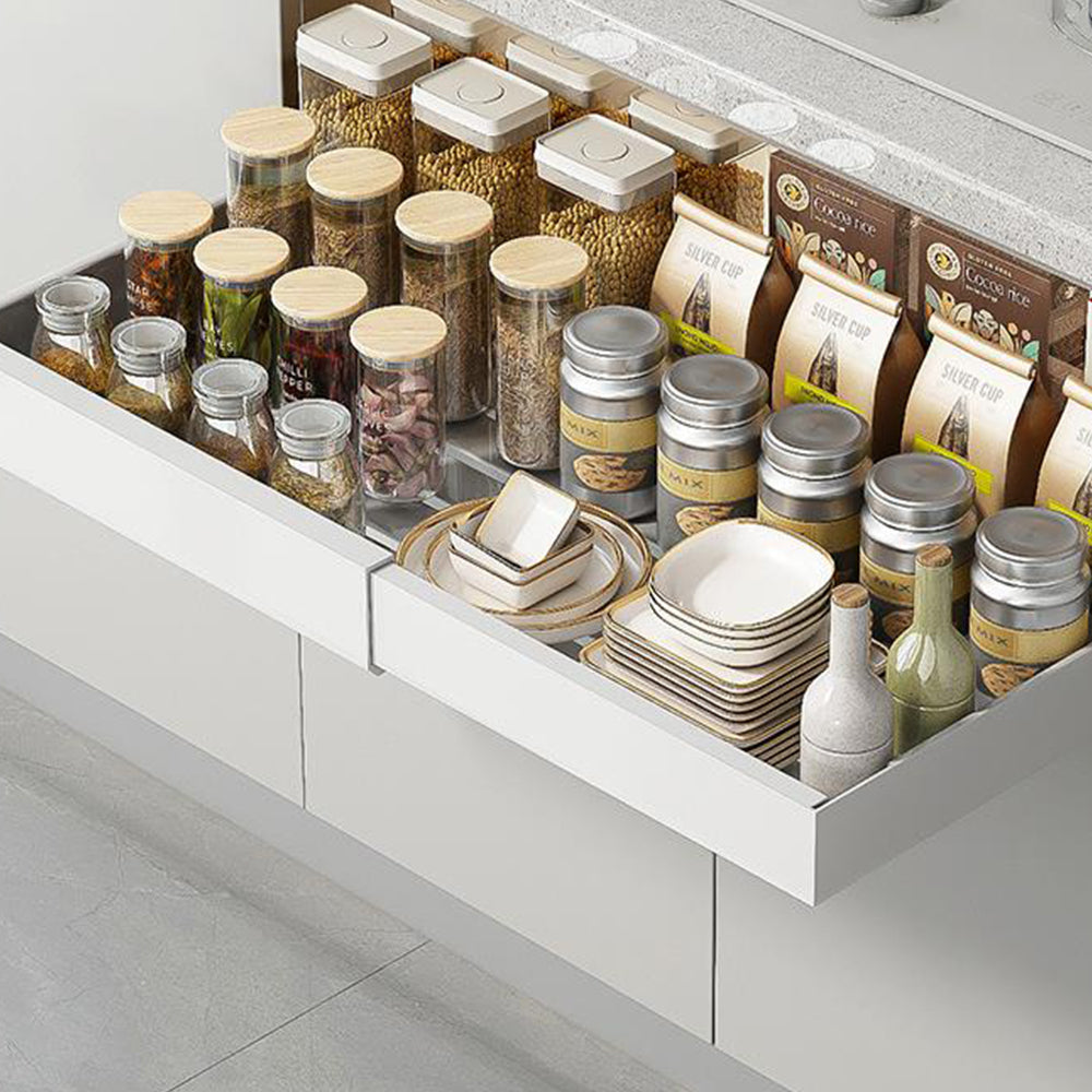 Expandable Slide-Out Cabinet Pantry Shelves Storage