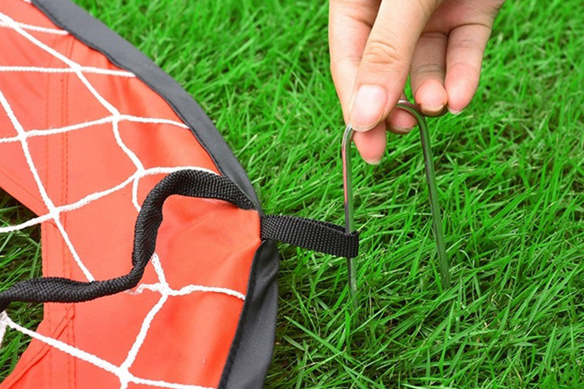 2-in-1 Portable Foldable Soccer Goal with Detachable Target