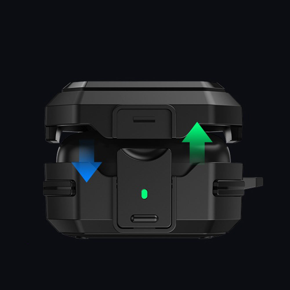 Protective Case for Samsung Galaxy Buds 4 and 4 Pro Shockproof Earbuds Case Cover with Lock Clip