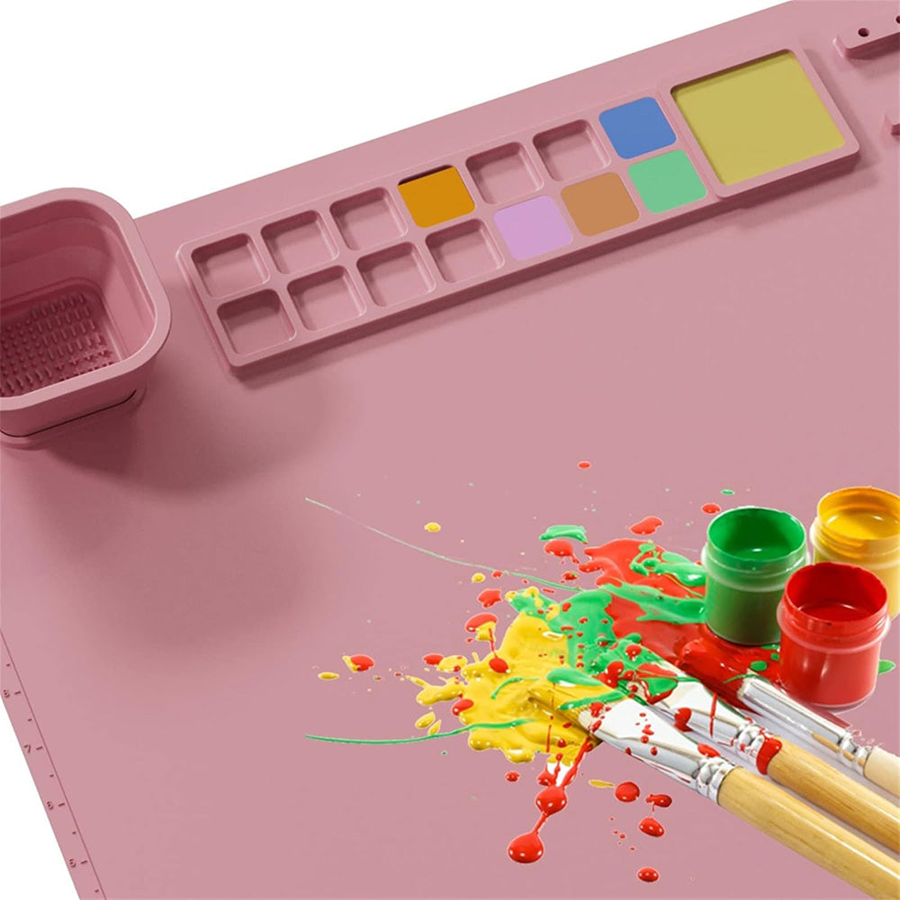 Non-Stick Silicone Drawing Board Pigment Palette Silicone Painting Mat Clay Mat