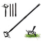 2 in 1 Garden Stainless Steel Sharp Stirrup Ring Hoe with Rake