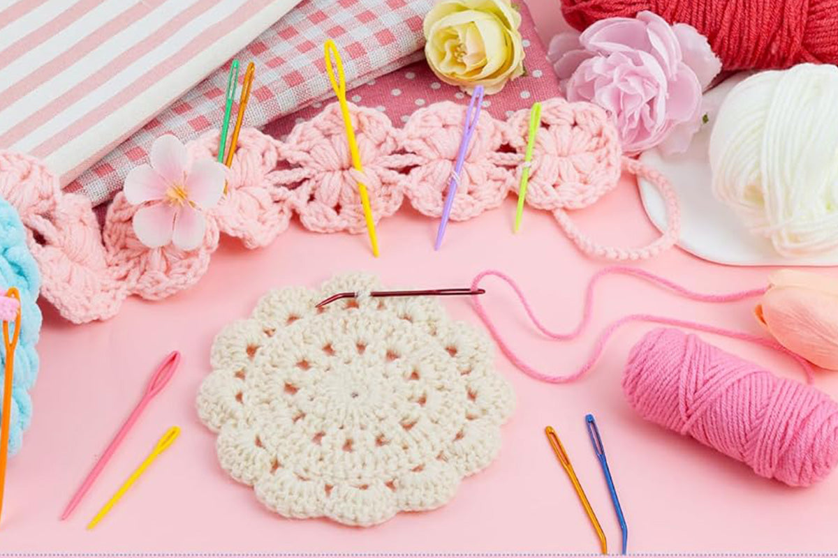 19 Pcs Yarn Needles Set Assorted Yarn Needles Bent Tapestry Needle Weaving Needle Darning Needles
