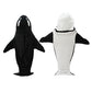 Wearable Whale Blanket Hoodie Onesie Sleeping Bag for Adult