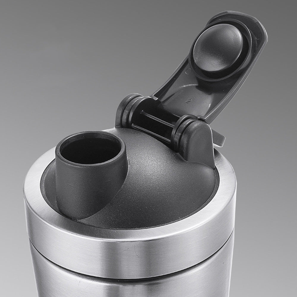 750ml Stainless Steel Protein Shaker Bottle with Mixing Ball