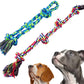 2 Pack Cotton Rope Dog Toys Durable Tug Chew Ropes for Large Breed Dogs