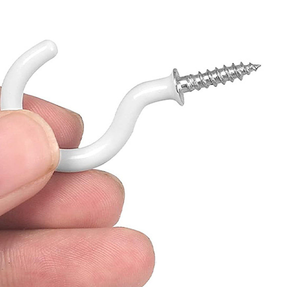90 PCS Ceiling Hooks with 1 Storage Box Durable Wall Hooks for Hanging Cups Plant Tools