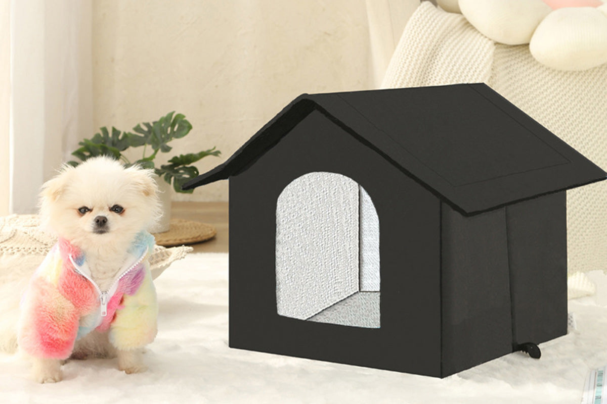 All Season Outdoor Cat House Self-Warming Shelter for Cats & Small Pets