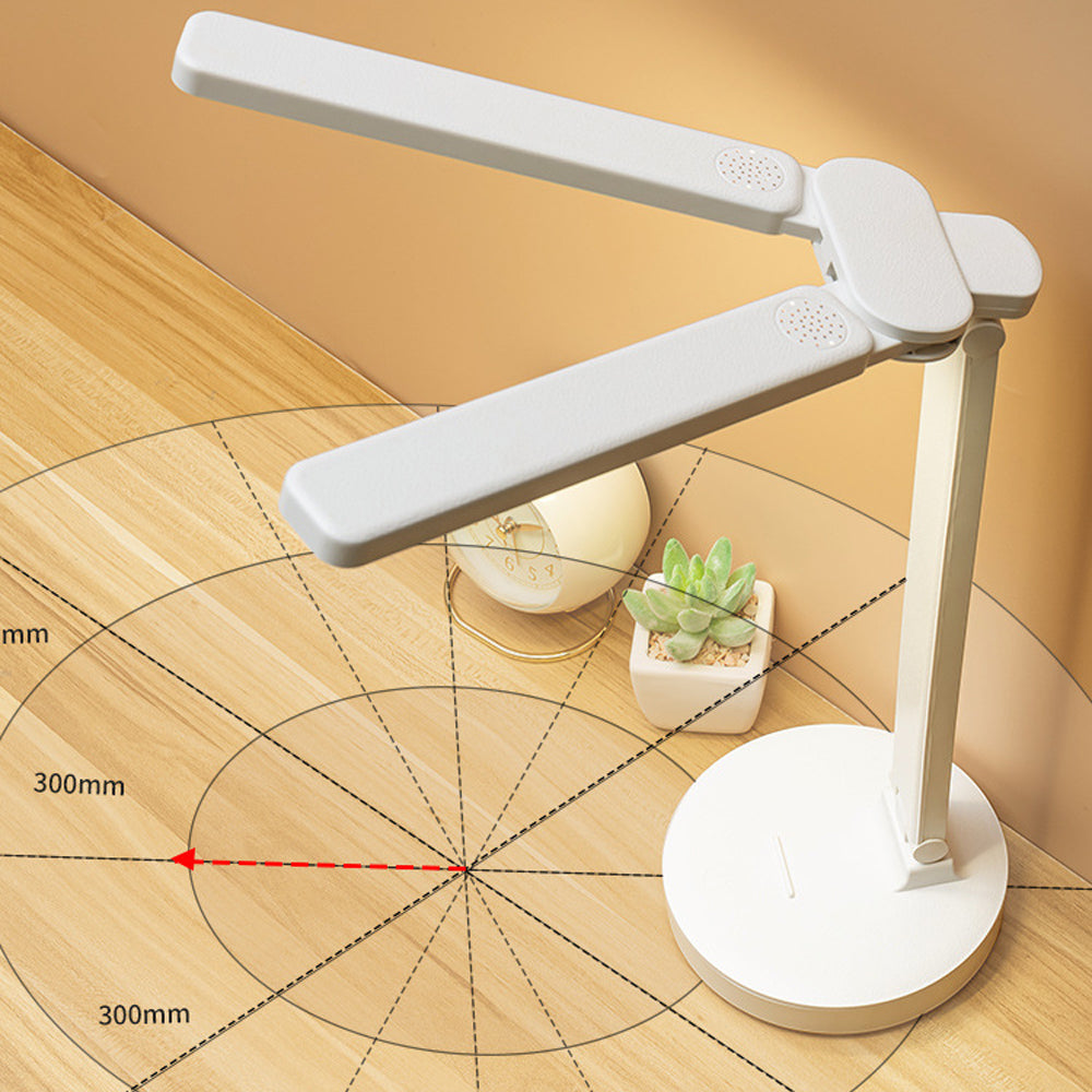 Double Head LED Foldable Touch Control Desk Light
