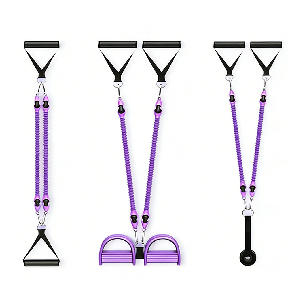 1 Set 4-in-1 Resistance Band Pedal Puller for Sit-Up Home Gym Yoga Pilates