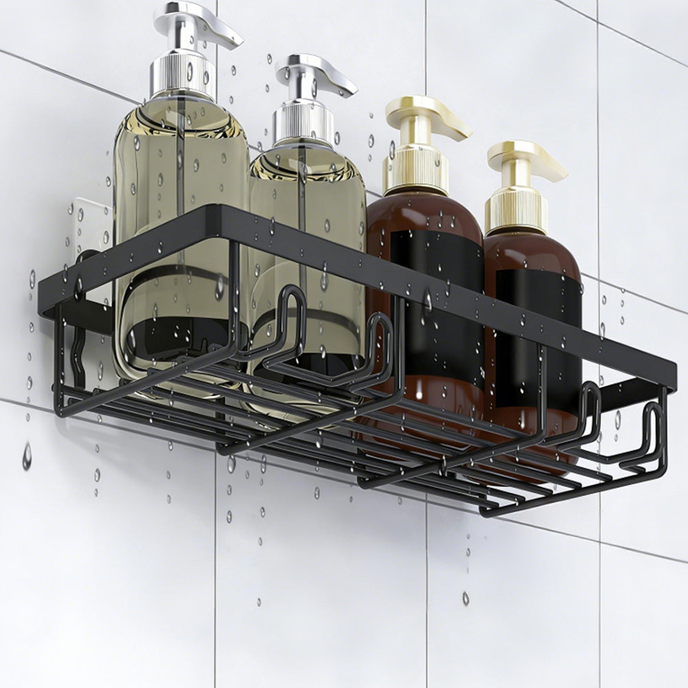5Pcs Shower Caddy Adhesive Bathroom Wall Organizer Rack