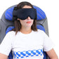 Airplane Travel Pillow with Headrest Fixing Head Strap and Eye Mask