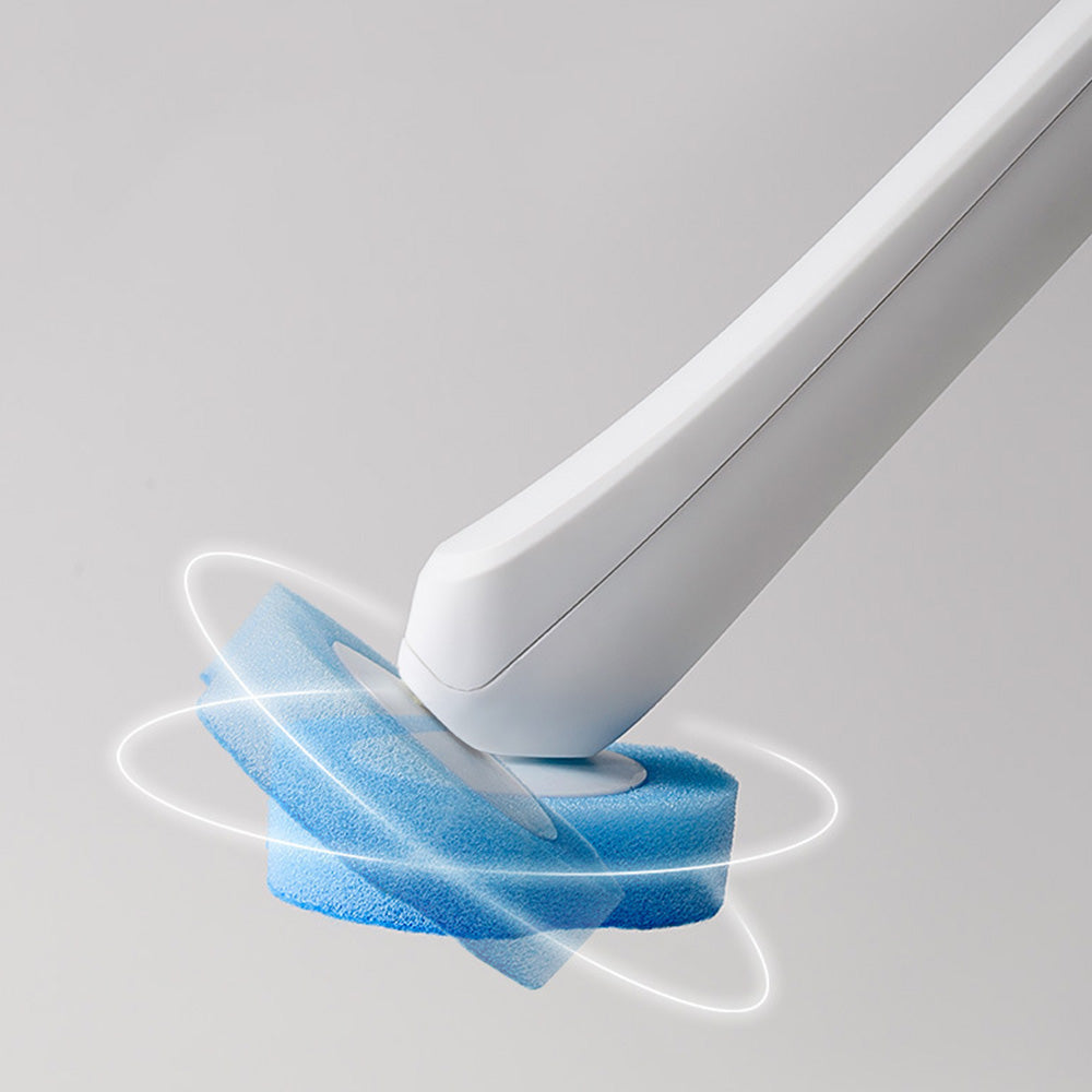 Disposable Toilet Brush Bathroom Bowl Cleaning Set with Replaceable Heads