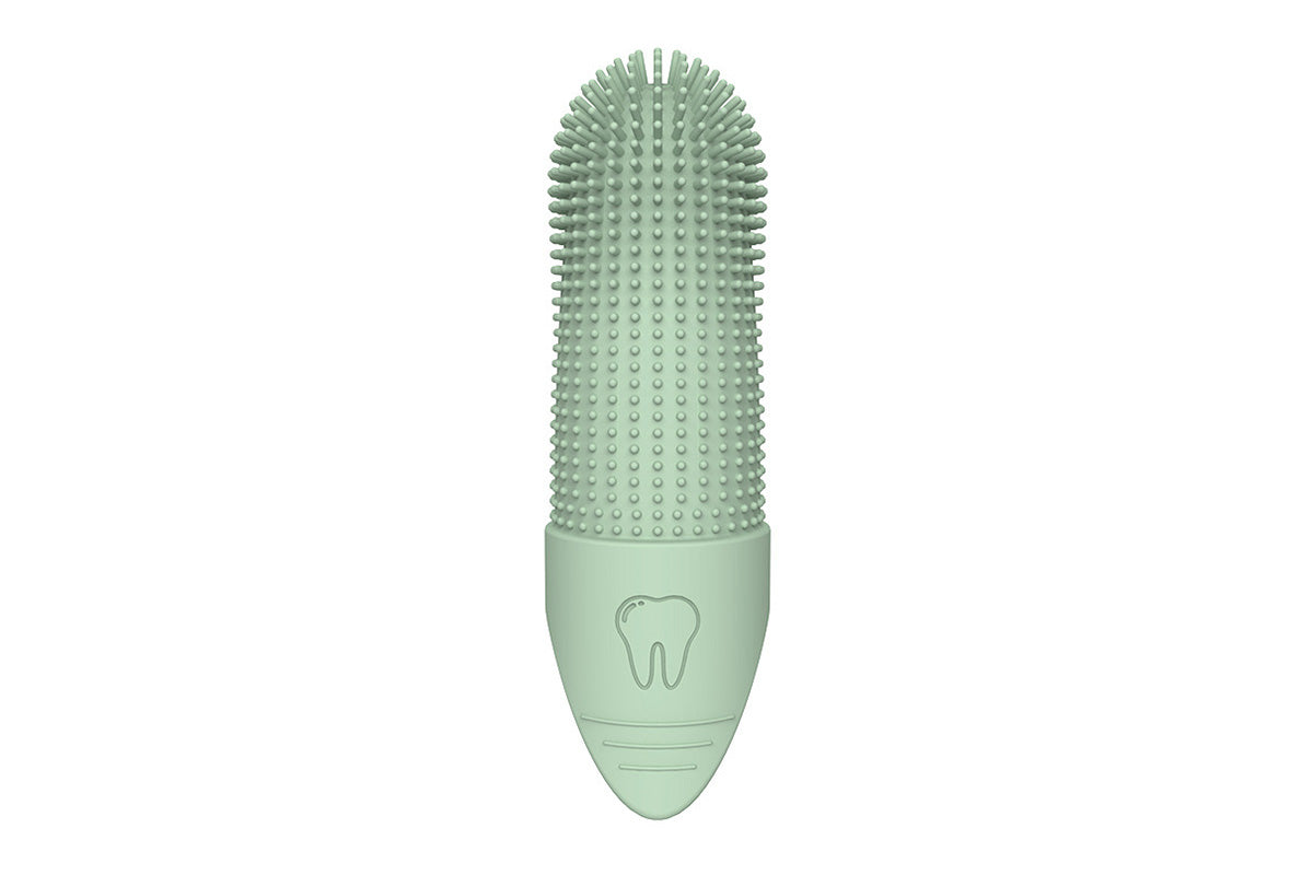 Silicone Pet Finger Toothbrush for Cats Dogs Daily Teeth Cleaning
