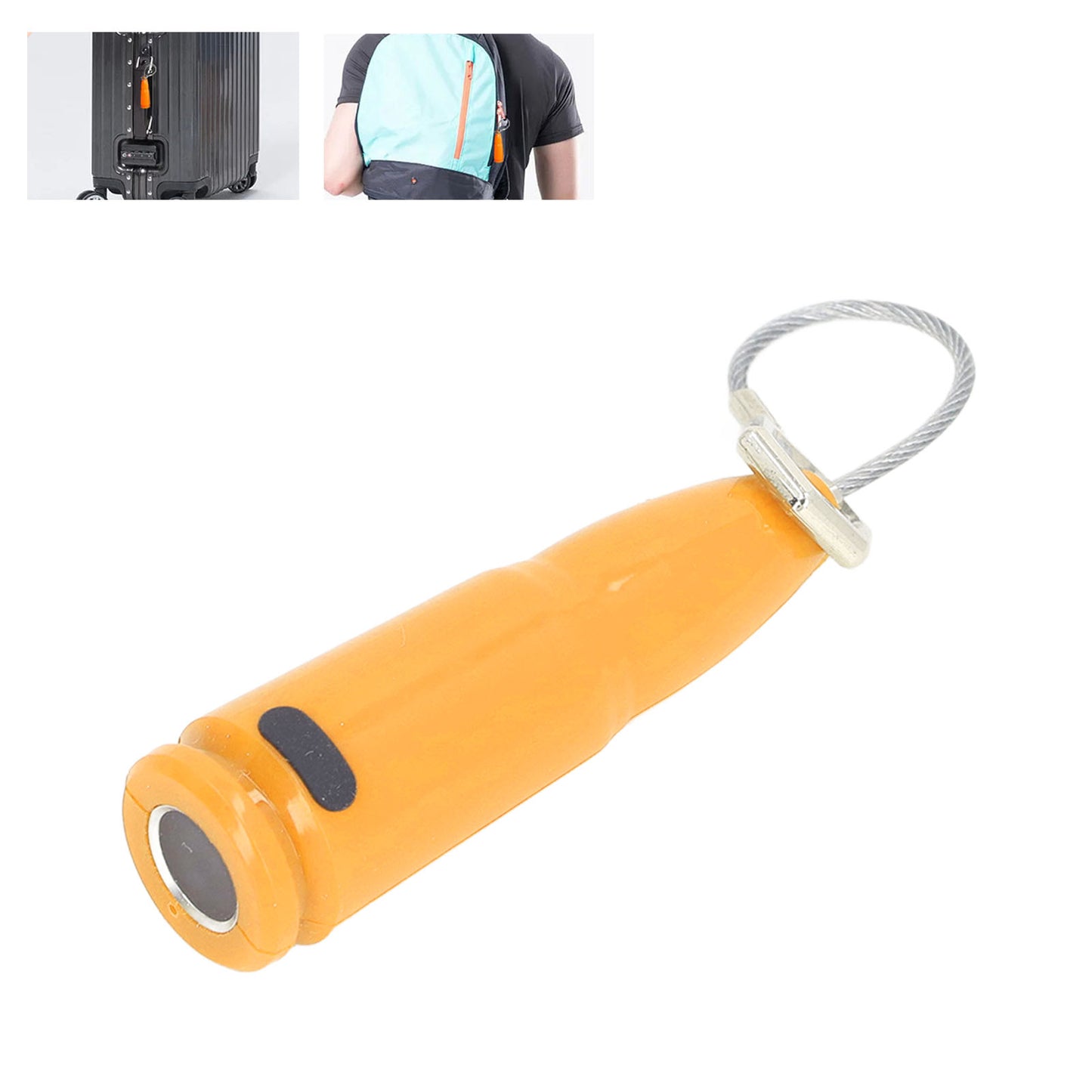 Rechargeable Fingerprint Padlock Water Resistant Anti Cut Keyless Mini Luggage Lock