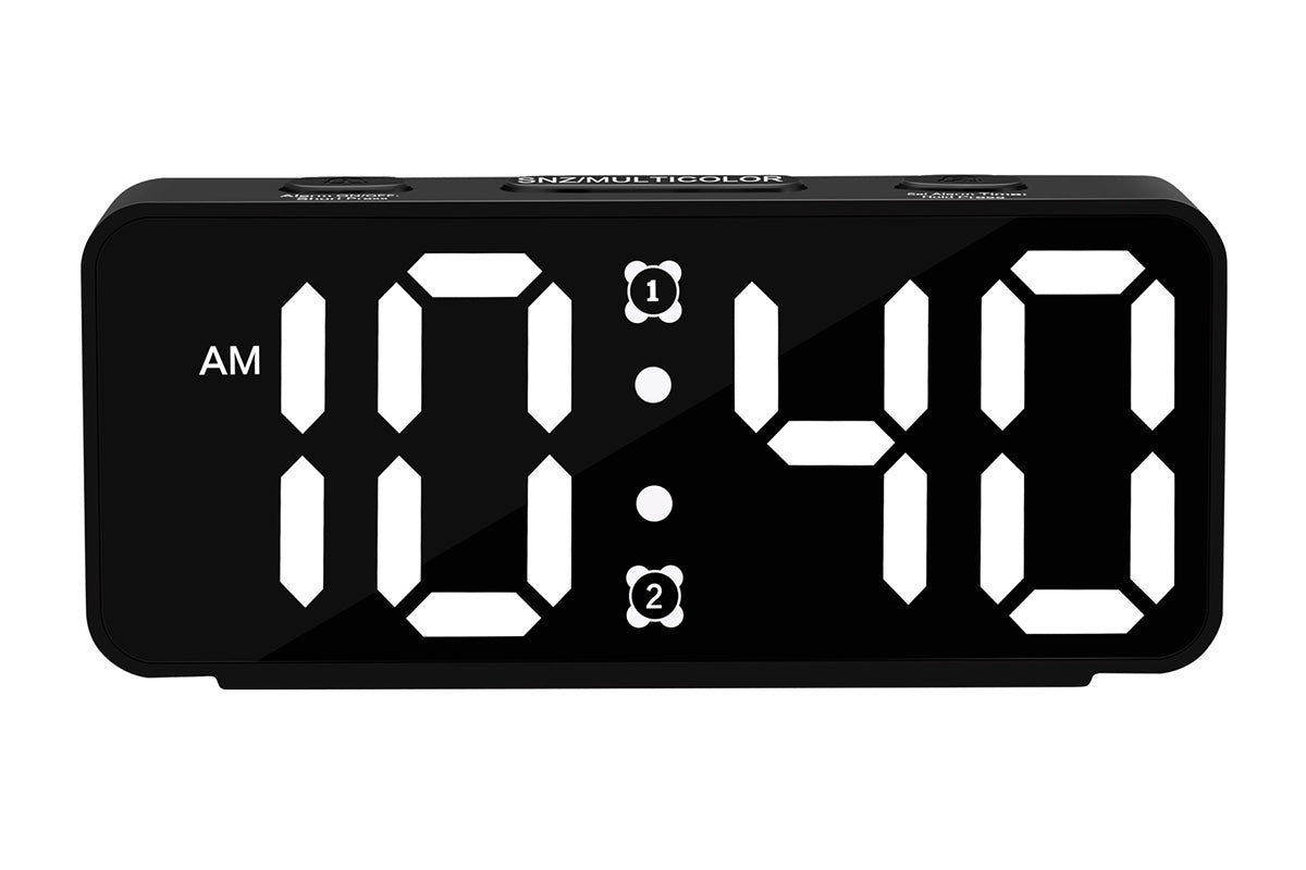 Small Digital Alarm Clock with 6 Dimmers and 5 Alarm Volumes for Bedrooms