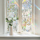 Rainbow Window Privacy Film Stain Glass Window Film For Day Night Privacy Protection