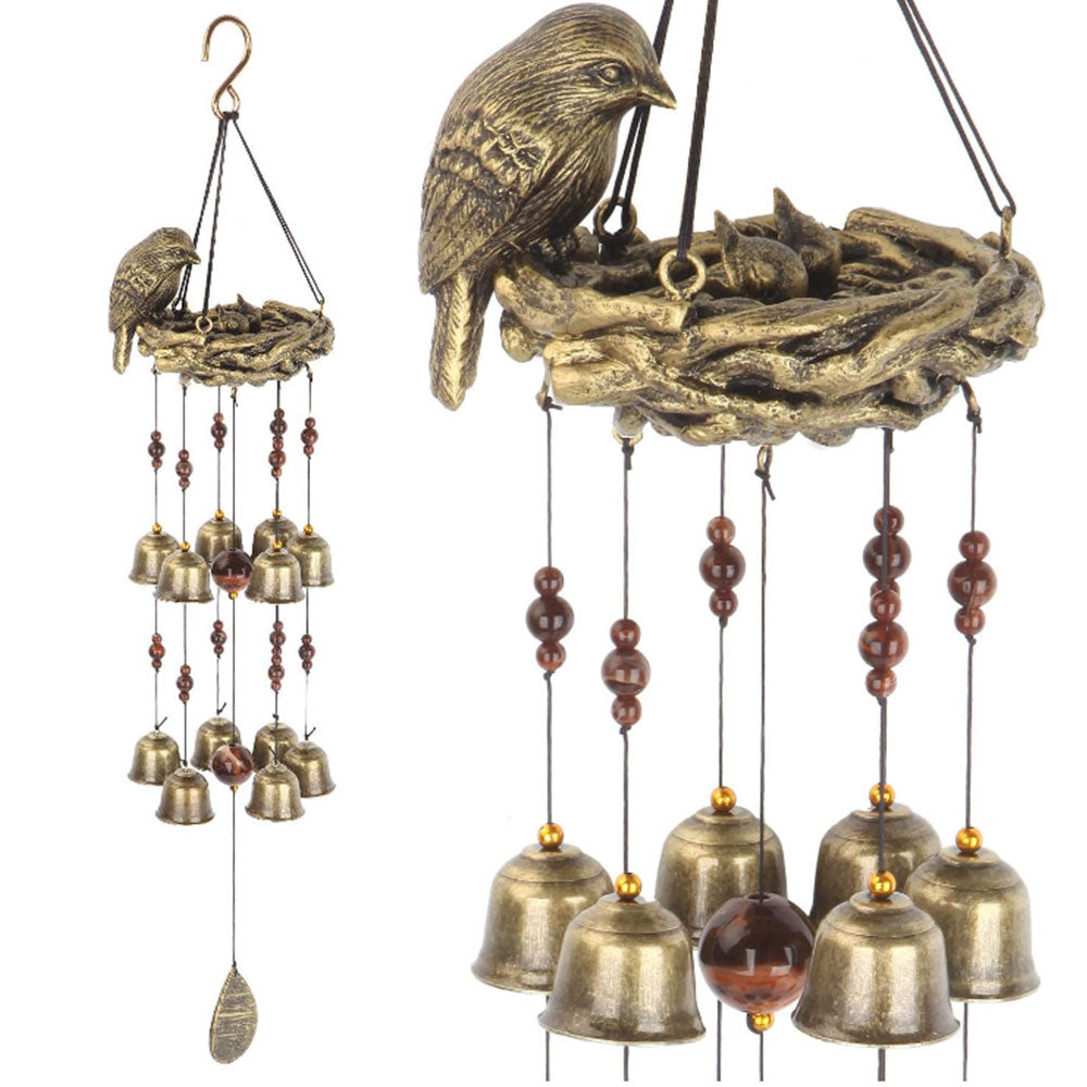 Bird Nest Wind Chime Hanging Wind Chime For Outdoor Garden Home Decor