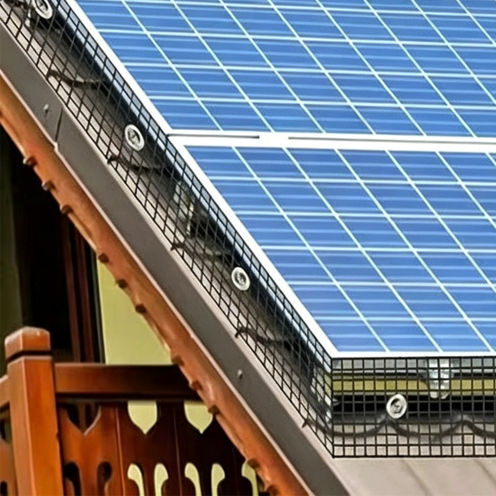 PVC Coated Wire Mesh Bird and Rodent Barrier for Solar Panels