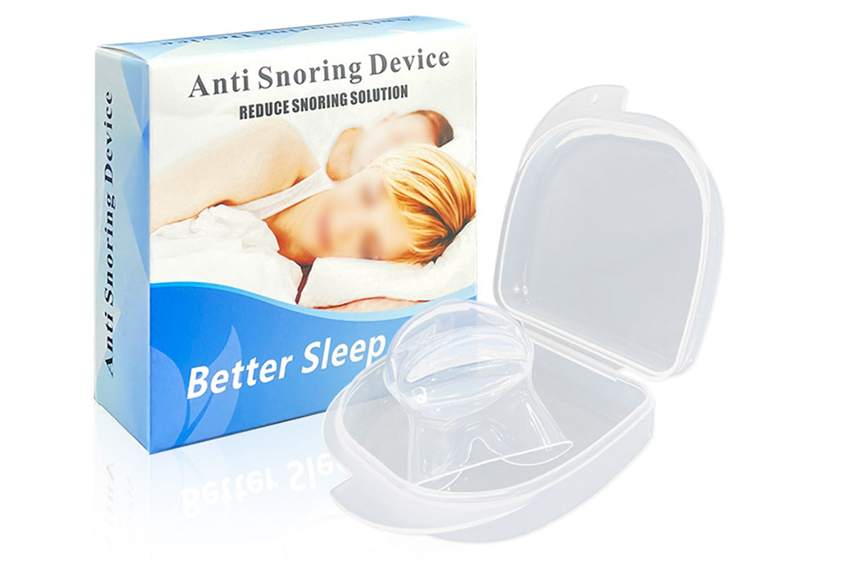 Anti Snoring Tongue Sleep Aid Mouthpiece with Storage Case