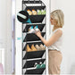10 Tier Clear Over the Door Shoe Organizer Storage Hanging Organiser with Deep Pockets