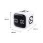 2Pcs Time Management and Countdown Settings with Gravity Sensor Flip Cube Timer