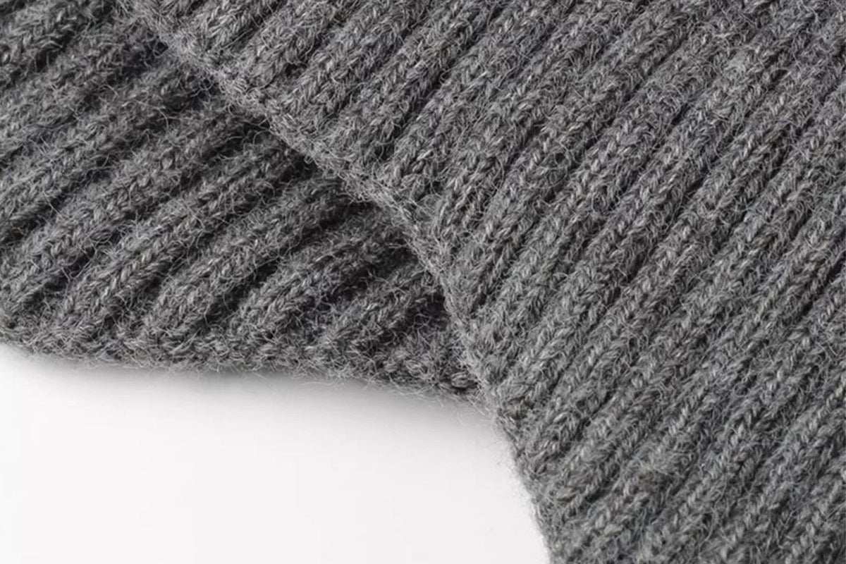 Men's Fleece Lined Knit Beanie Scarf Set Ear Warmer Winter Accessory