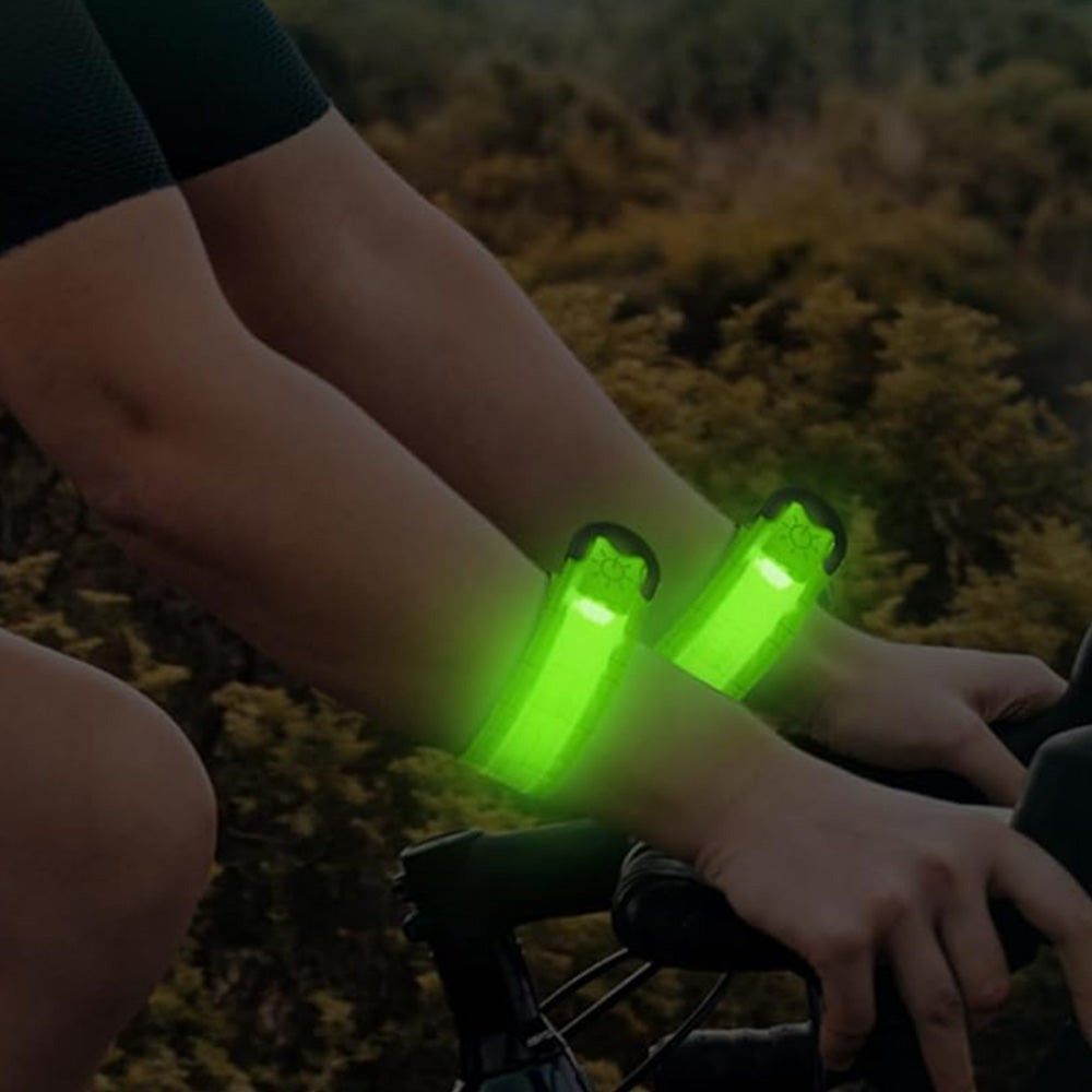 LED Slap Wristband Night Running Security Glowing Bracelet Luminous Armband Strap